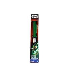 Star Wars Yoda Extendable Green Lightsaber Toy Bladebuilders 22" Collectible NEW